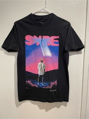 MSFTSrep Jaden Smith SYRE Album Merch Black Graphic T-Shirt Men's Size Small